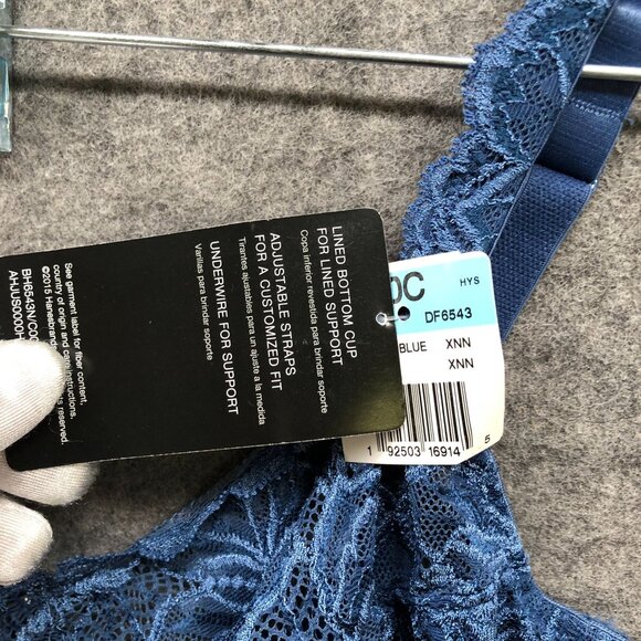 NWT BALI Lined Support Underwire Bra 40C Blue Lace Lightly Lined - Picture 5 of 9